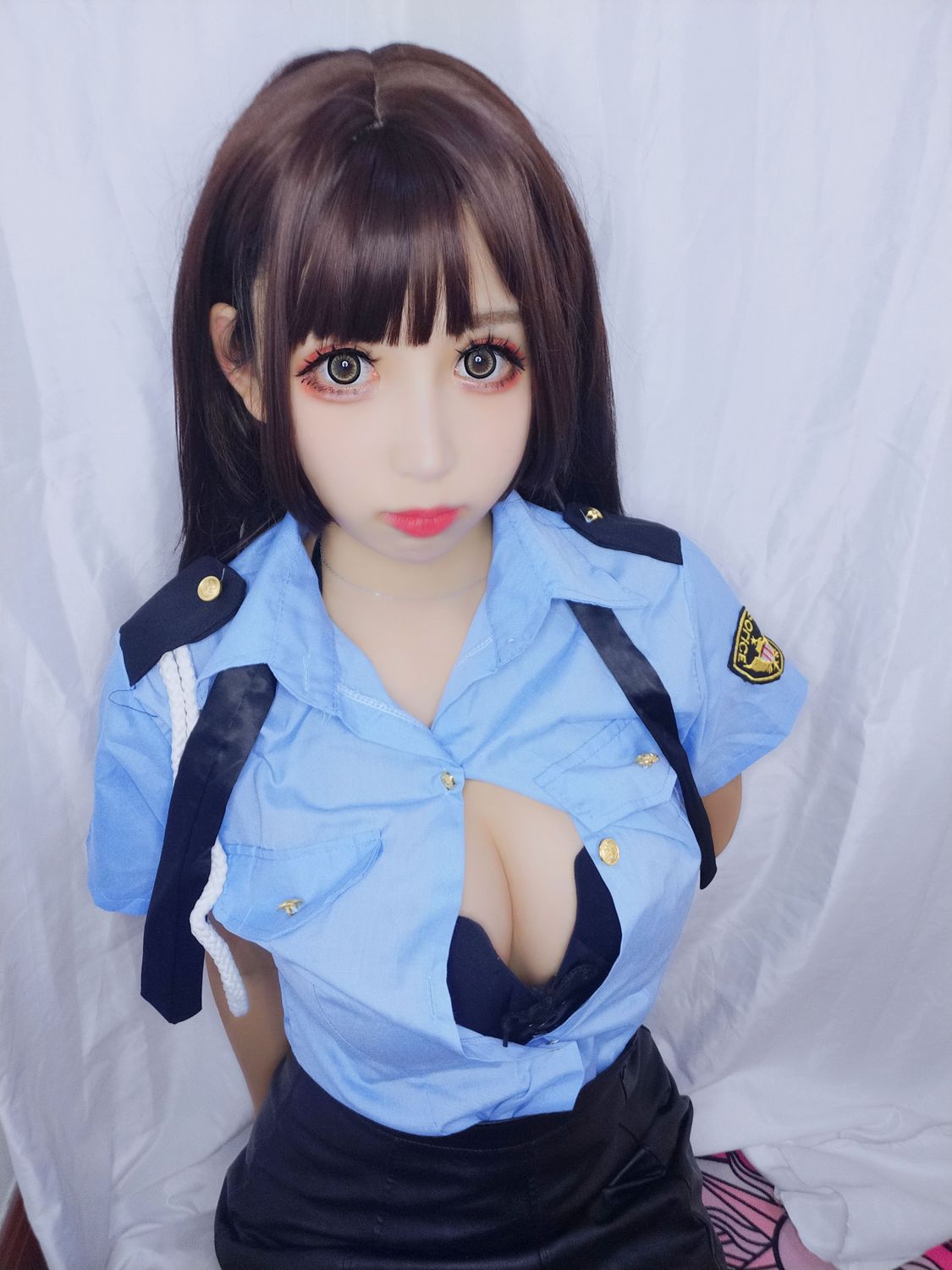 图片[2]-No.005-蓝色制服 [15P 1V]-cos王者-用心收藏好每一套cos美图