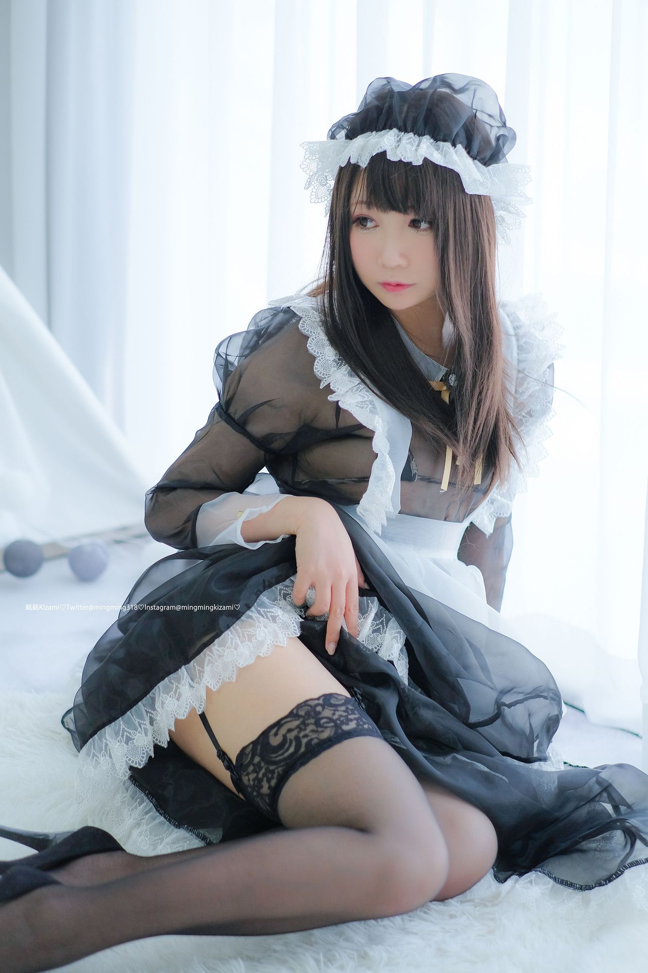 No.015-透明メイド服写真+自撮り [169P]-cos王者