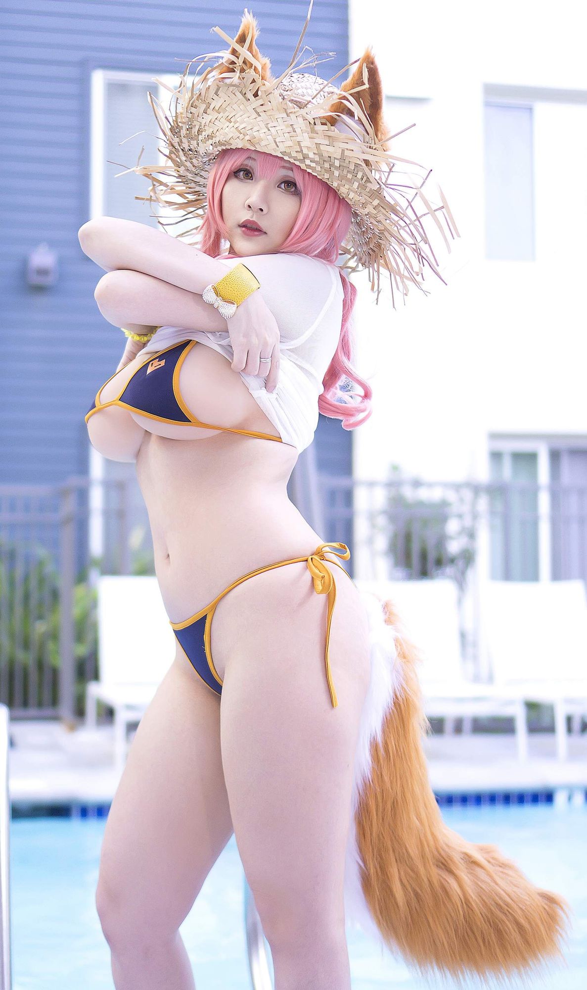 No.032-Tamamo Bikini (Fate Grand Order) [9P]-cos王者-用心收藏好每一套cos美图