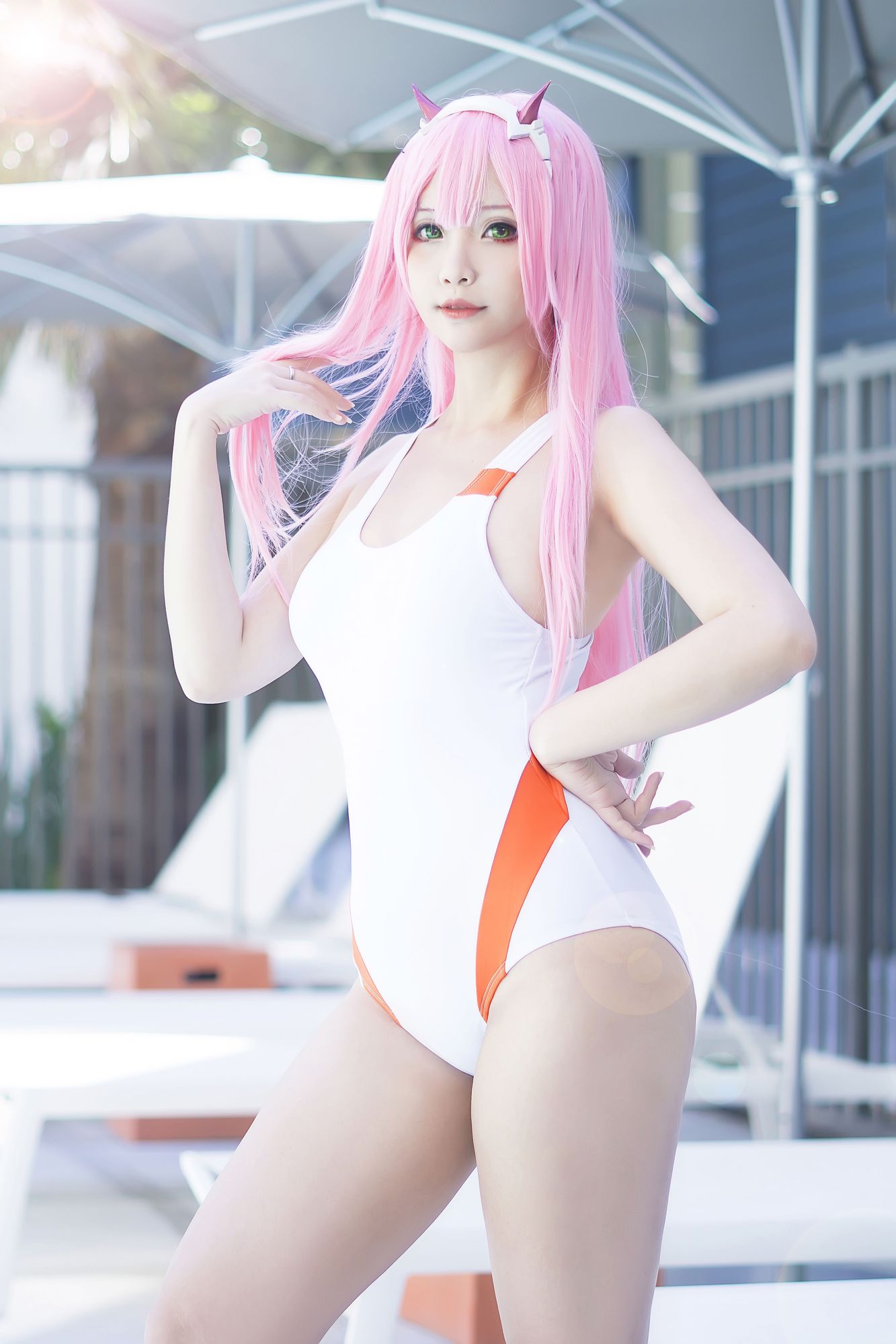 No.035-Zero Two Swimsuit (Darling in the Franxx) [8P]-cos王者-用心收藏好每一套cos美图