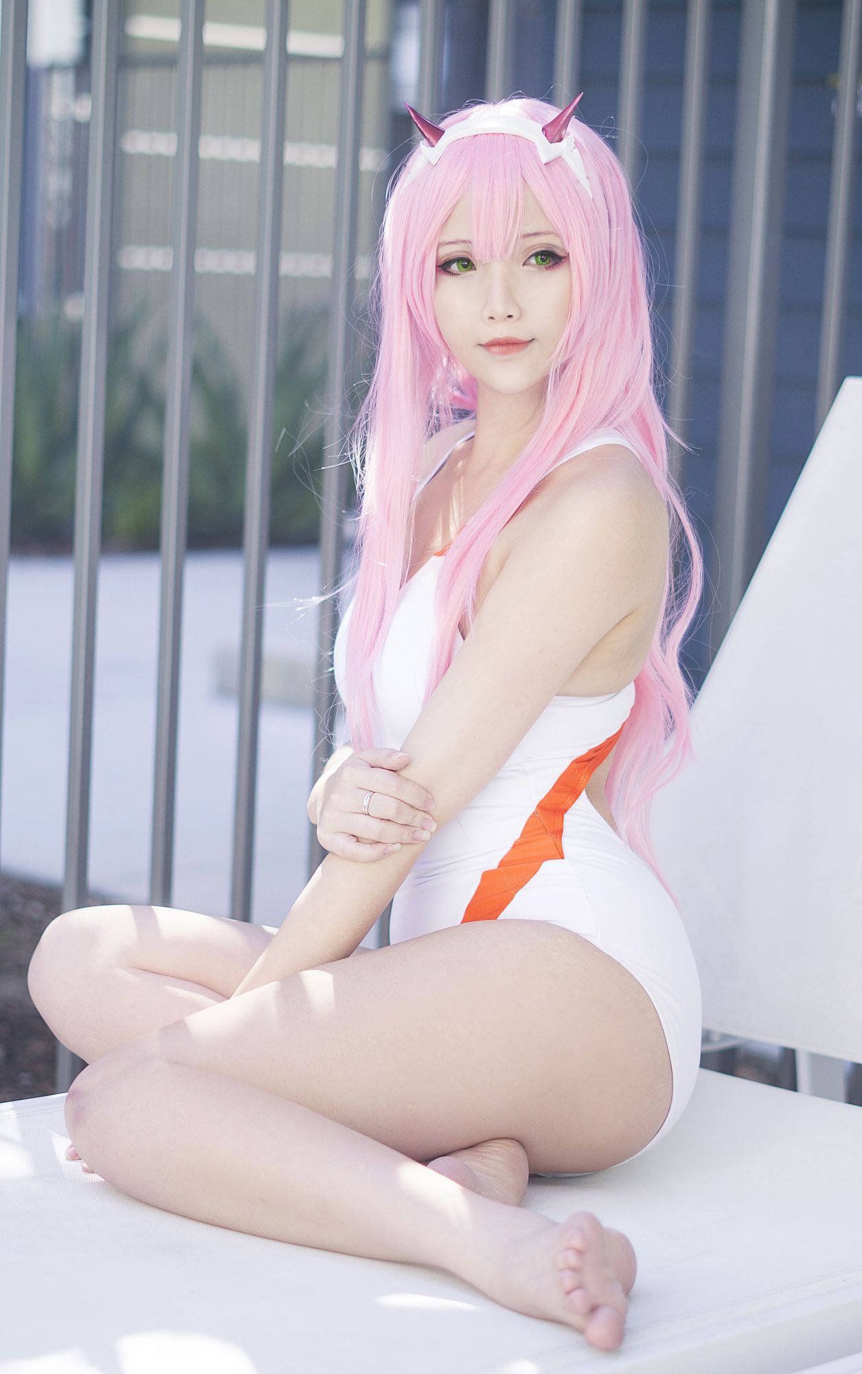 图片[2]-No.035-Zero Two Swimsuit (Darling in the Franxx) [8P]-cos王者-用心收藏好每一套cos美图