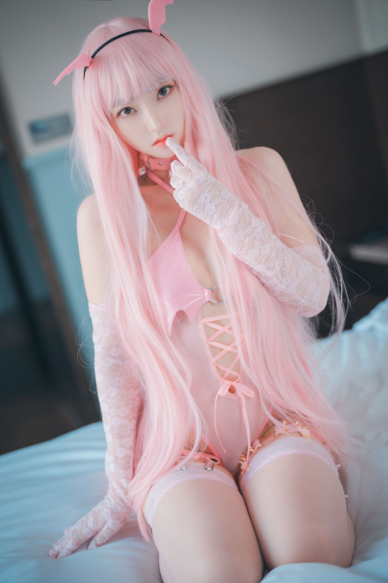 No.009-[DJAWA] Pink Succubus [123P]-cos王者-用心收藏好每一套cos美图