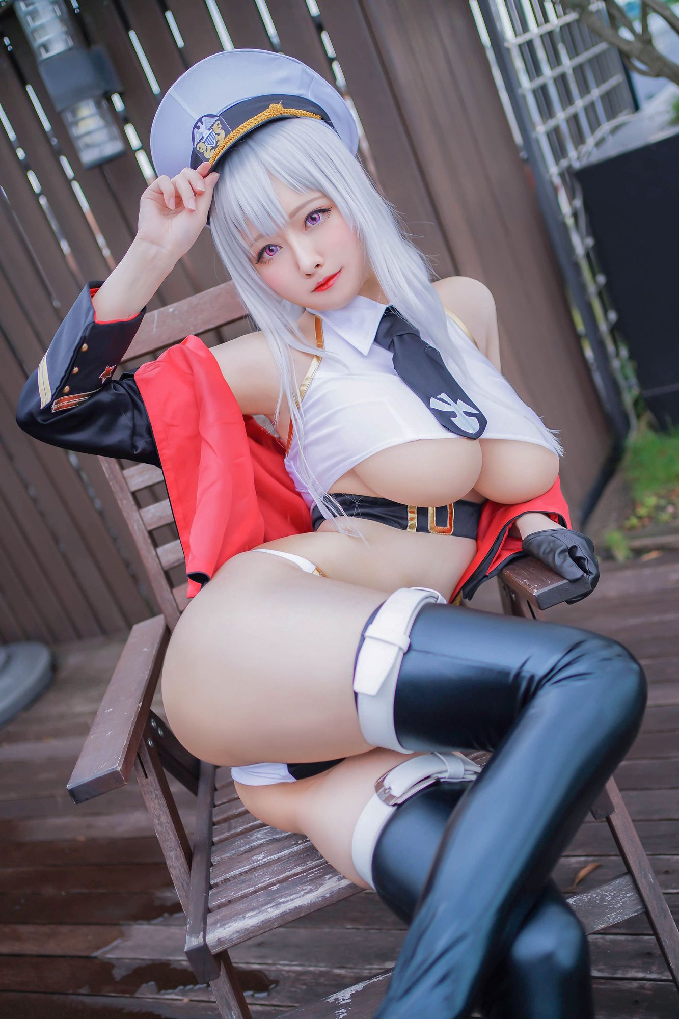 No.017-Azure Lane Enterprise Swimsuit [15P]-cos王者-用心收藏好每一套cos美图