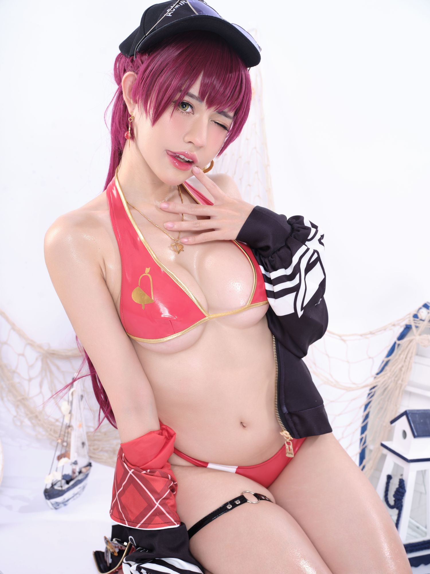 图片[2]-No.042-Hoshou Marine Swimwear (Hololive) [27P]-cos王者-用心收藏好每一套cos美图