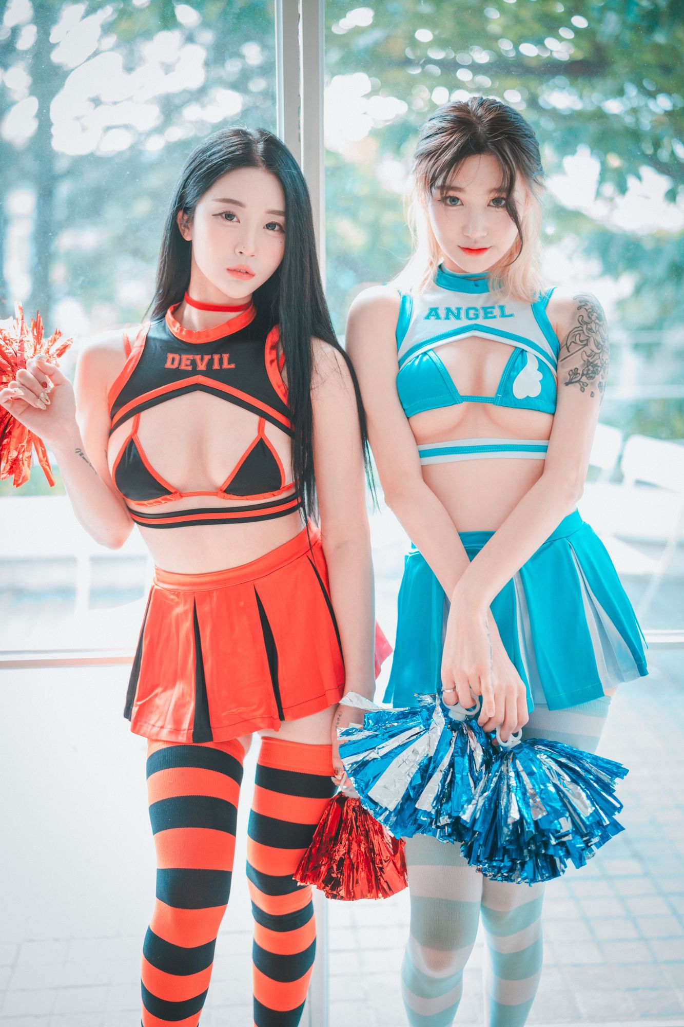 No.008-[DJAWA] Devil 666 & Angel 777(Bomi&Taeri) [81P]-cos王者-用心收藏好每一套cos美图