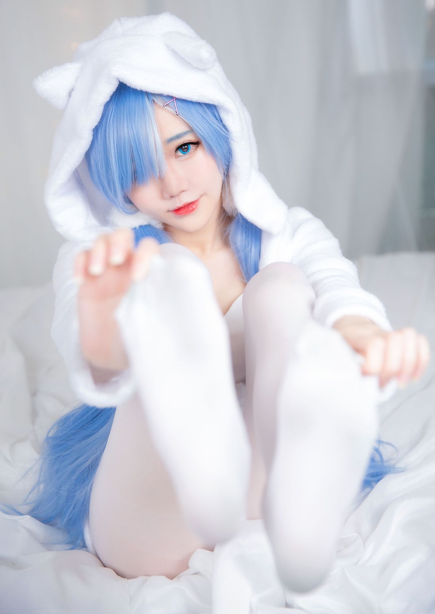 图片[3]-No.032-Rem White Kitty [49P]-cos王者-用心收藏好每一套cos美图