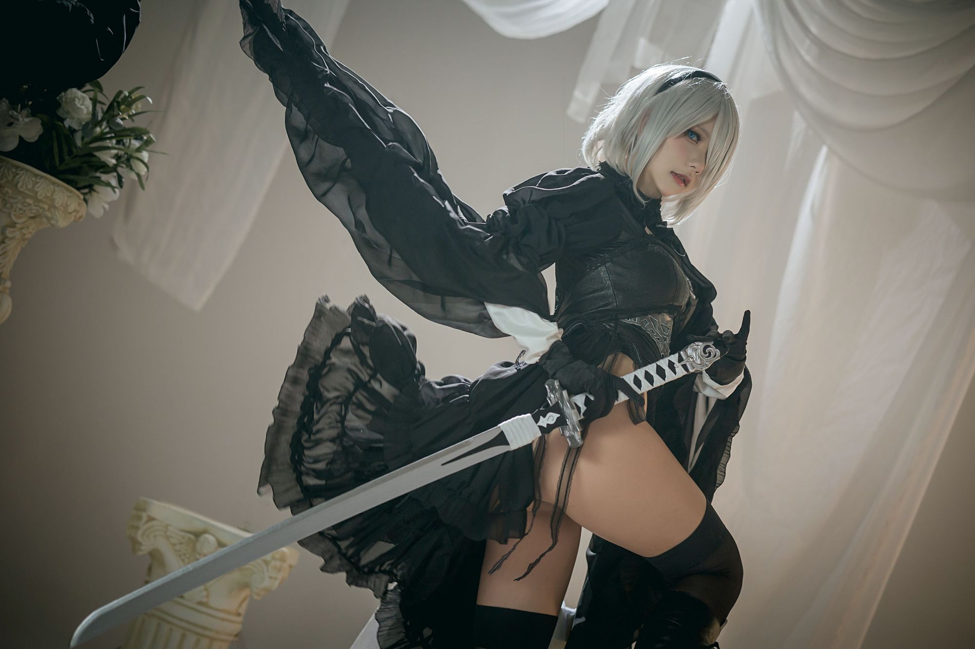 图片[1]-No.014-Nier 2B Dress Ver [6P]-cos王者-用心收藏好每一套cos美图