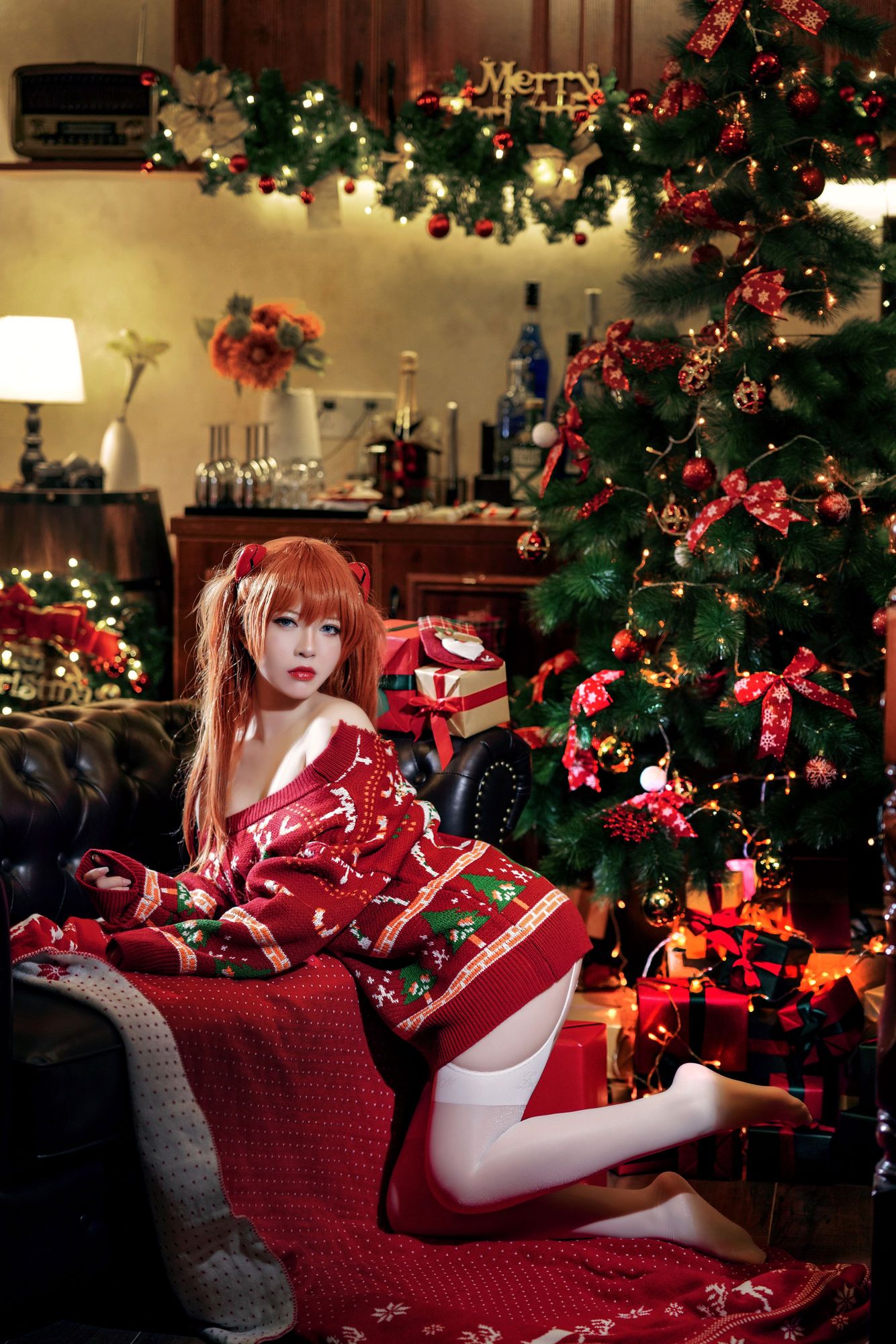 图片[2]-No.020-式波・ー ASUKA Christmas [41P]-cos王者-用心收藏好每一套cos美图