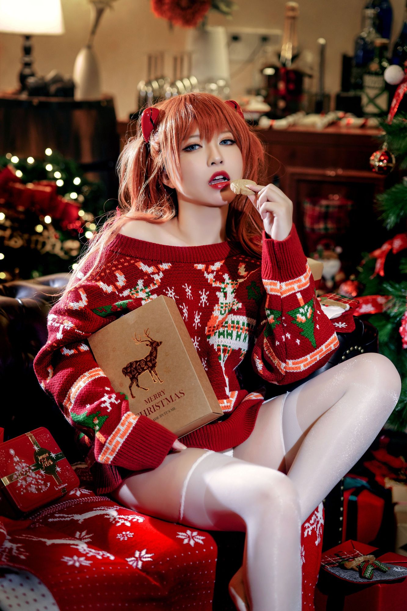 图片[3]-No.020-式波・ー ASUKA Christmas [41P]-cos王者-用心收藏好每一套cos美图