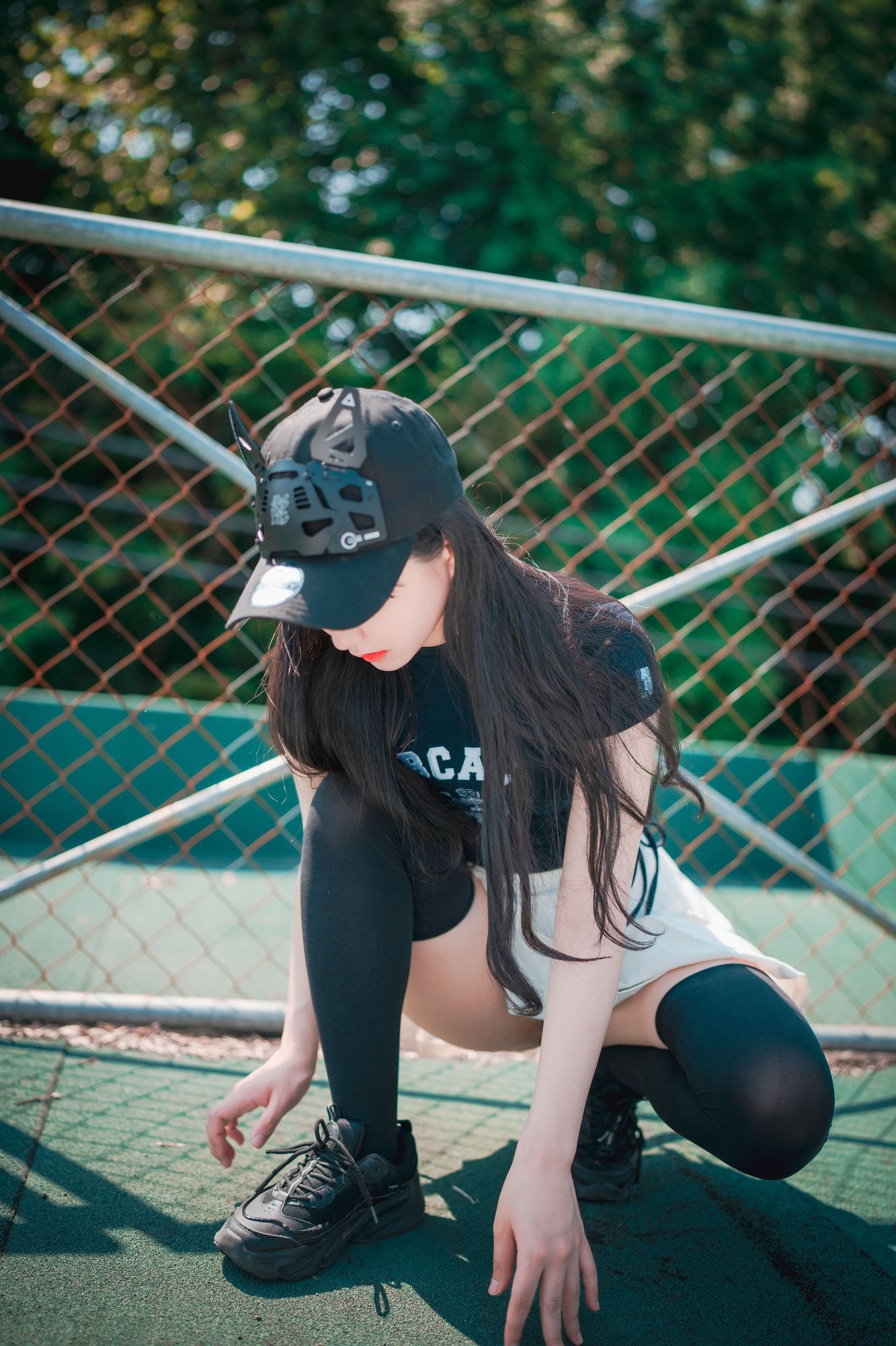 图片[2]-No.034-[DJAWA] Classic Athletic Girl in Navy Blue [71P]-cos王者-用心收藏好每一套cos美图