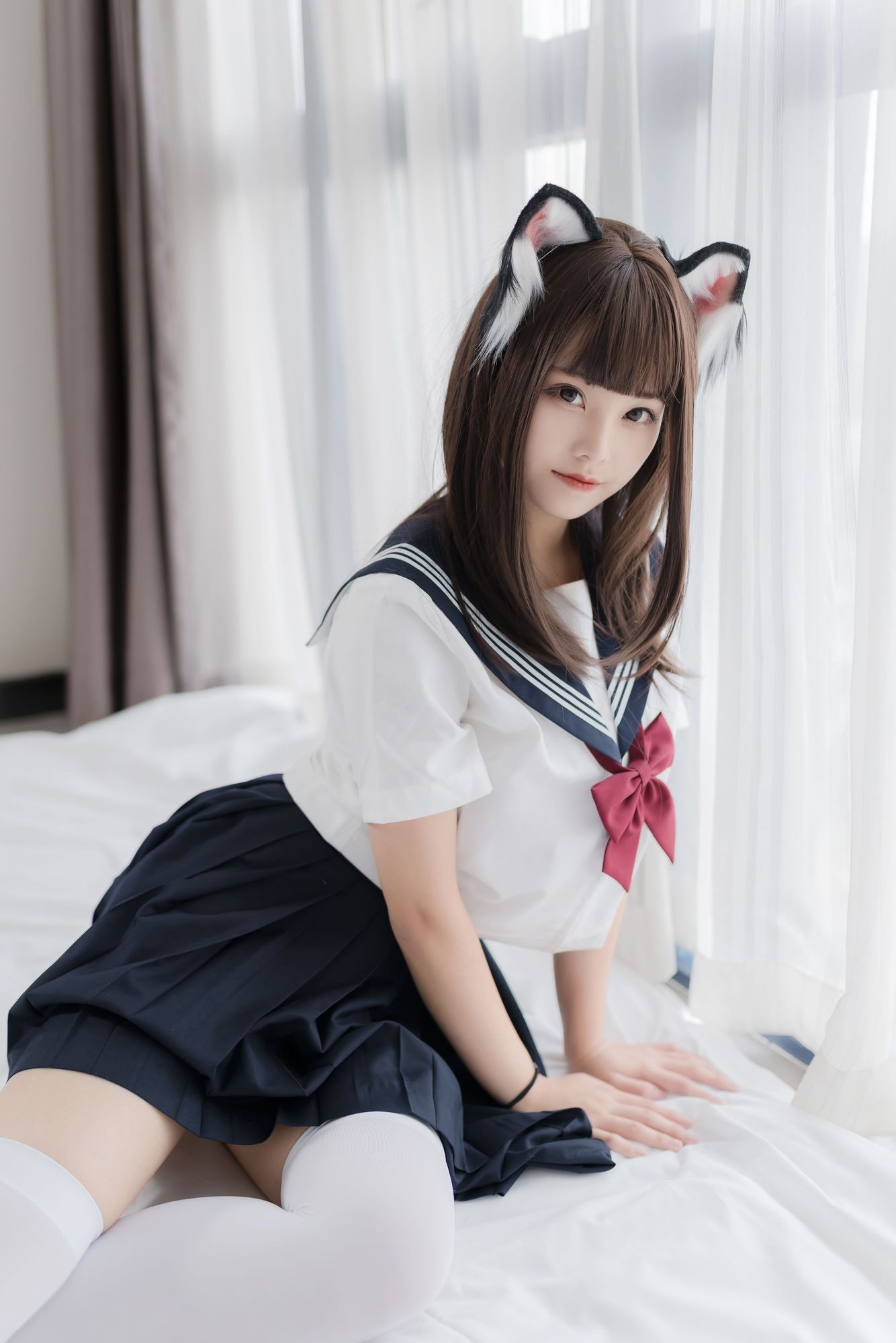 No.004-猫耳JK [40P]-cos王者-用心收藏好每一套cos美图