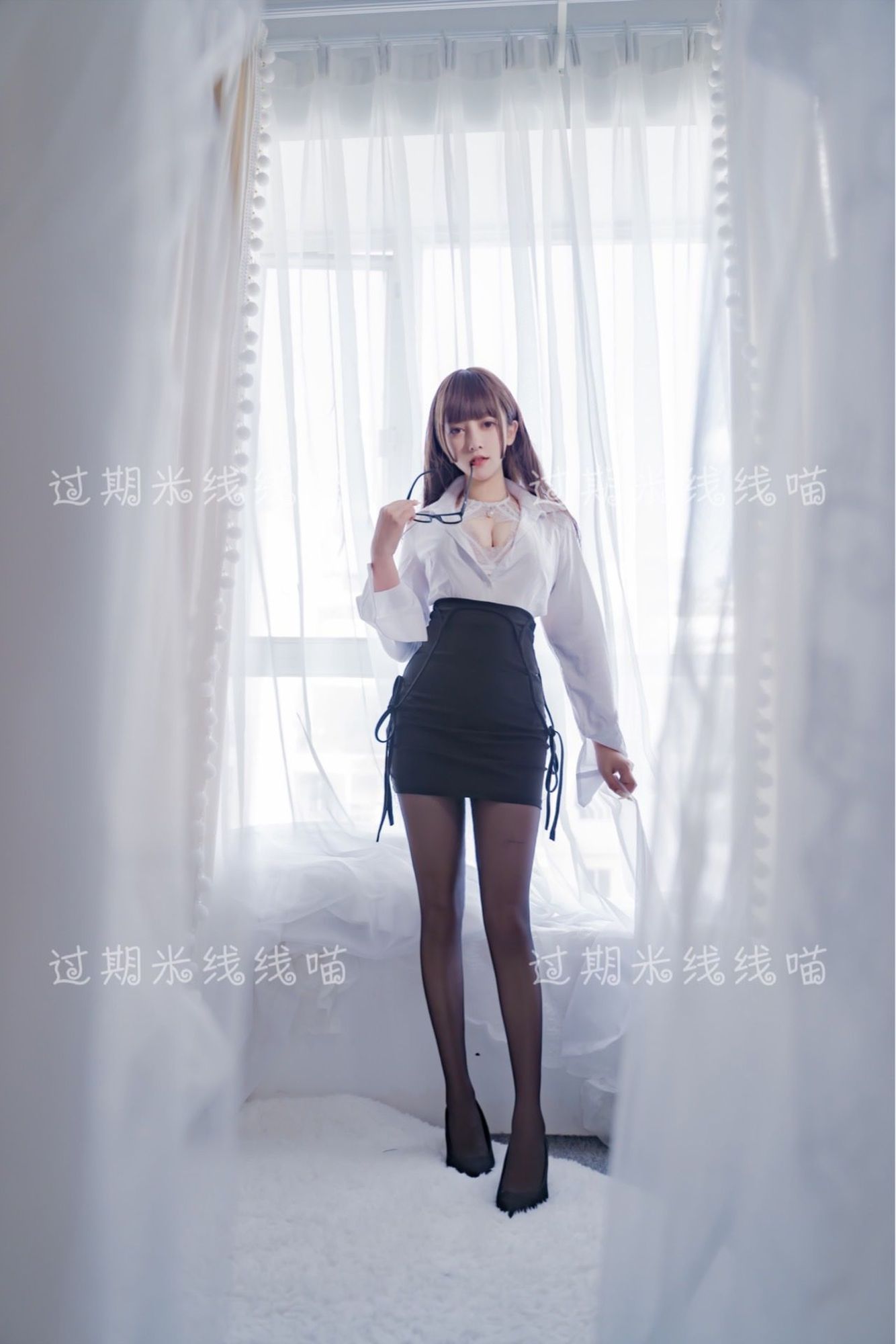 图片[2]-No.004-白色ol [40P]-cos王者-用心收藏好每一套cos美图