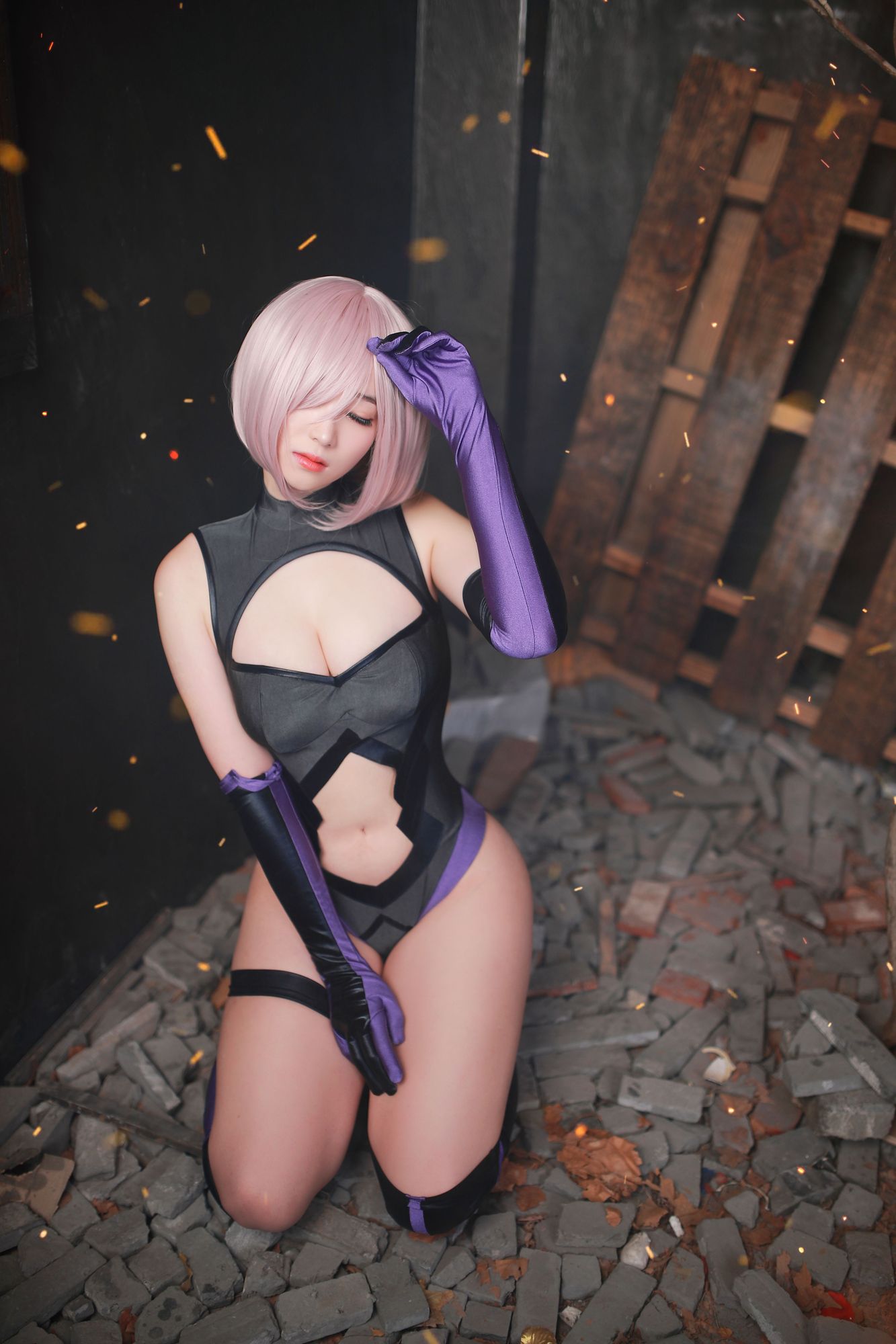 No.008-Fate Grand Order-Mash Kyrielight (Shielder) [22P]-cos王者-用心收藏好每一套cos美图