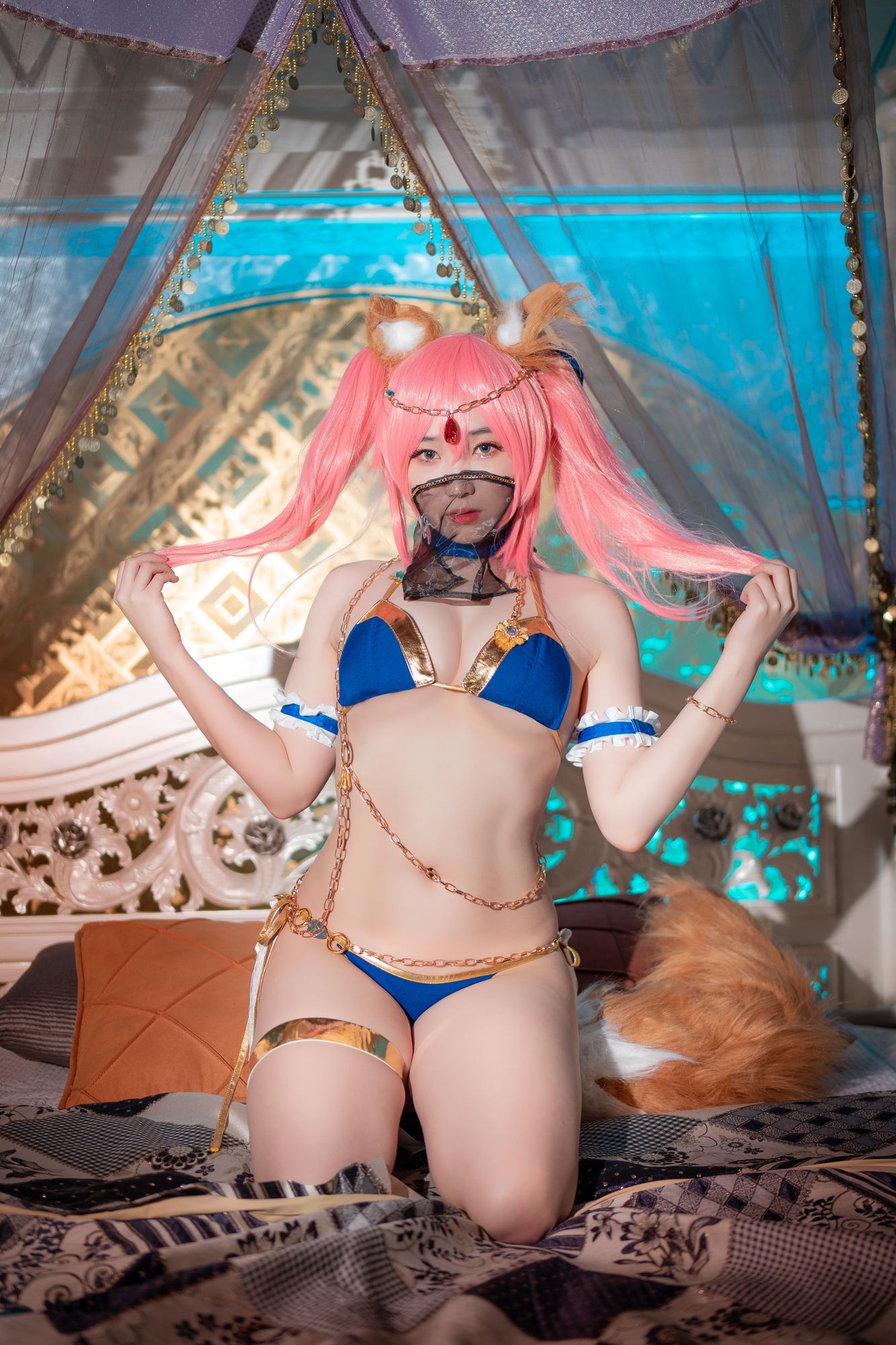 No.076-[CreamSoda]-Cosplay Tamamo + Kama (FGO) [40P]-cos王者