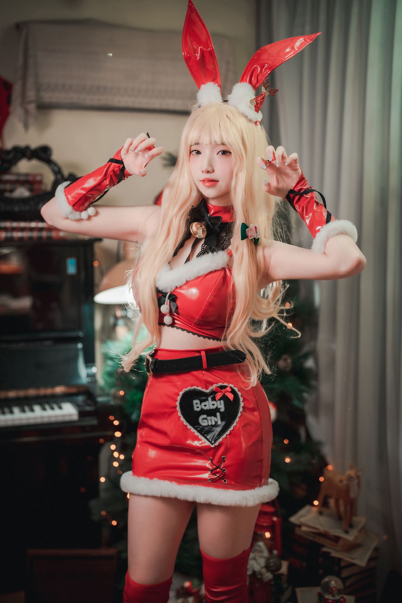 No.080-[DJAWA] Christmas Special 2021 – Santa [43P]-cos王者-用心收藏好每一套cos美图