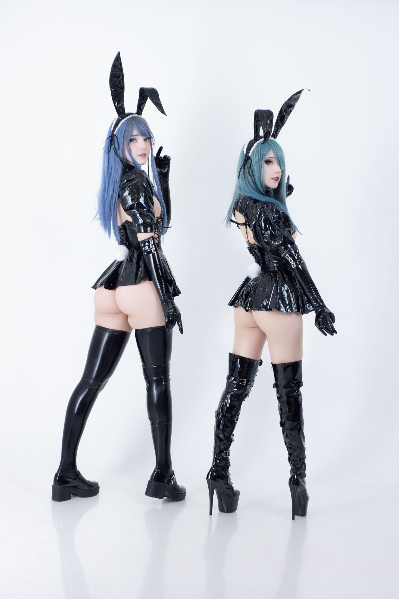 图片[2]-No.011-Latex Bunny Twins [57P 10V]-cos王者-用心收藏好每一套cos美图