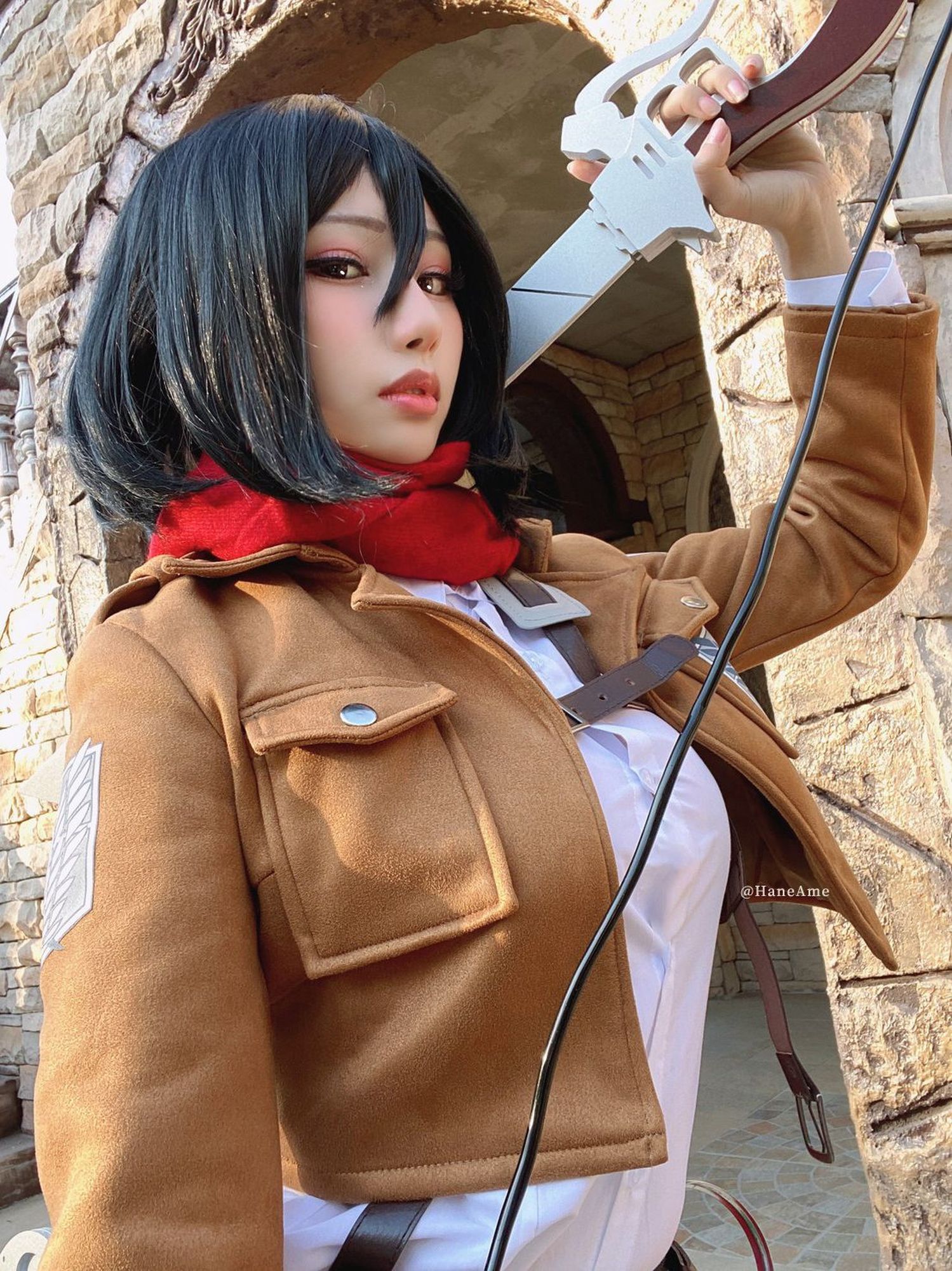 图片[2]-No.096-Attack on Mikasa 米卡沙 [49P]-cos王者-用心收藏好每一套cos美图