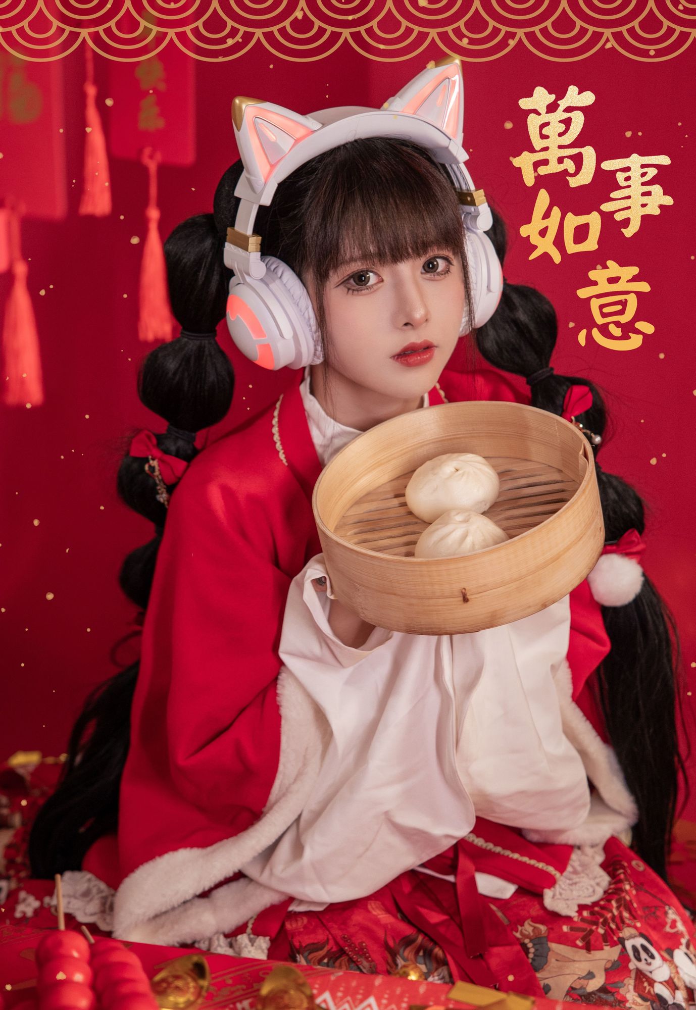 No.063 – 「腥味猫罐 」新年快乐 [12P]-cos王者-用心收藏好每一套cos美图