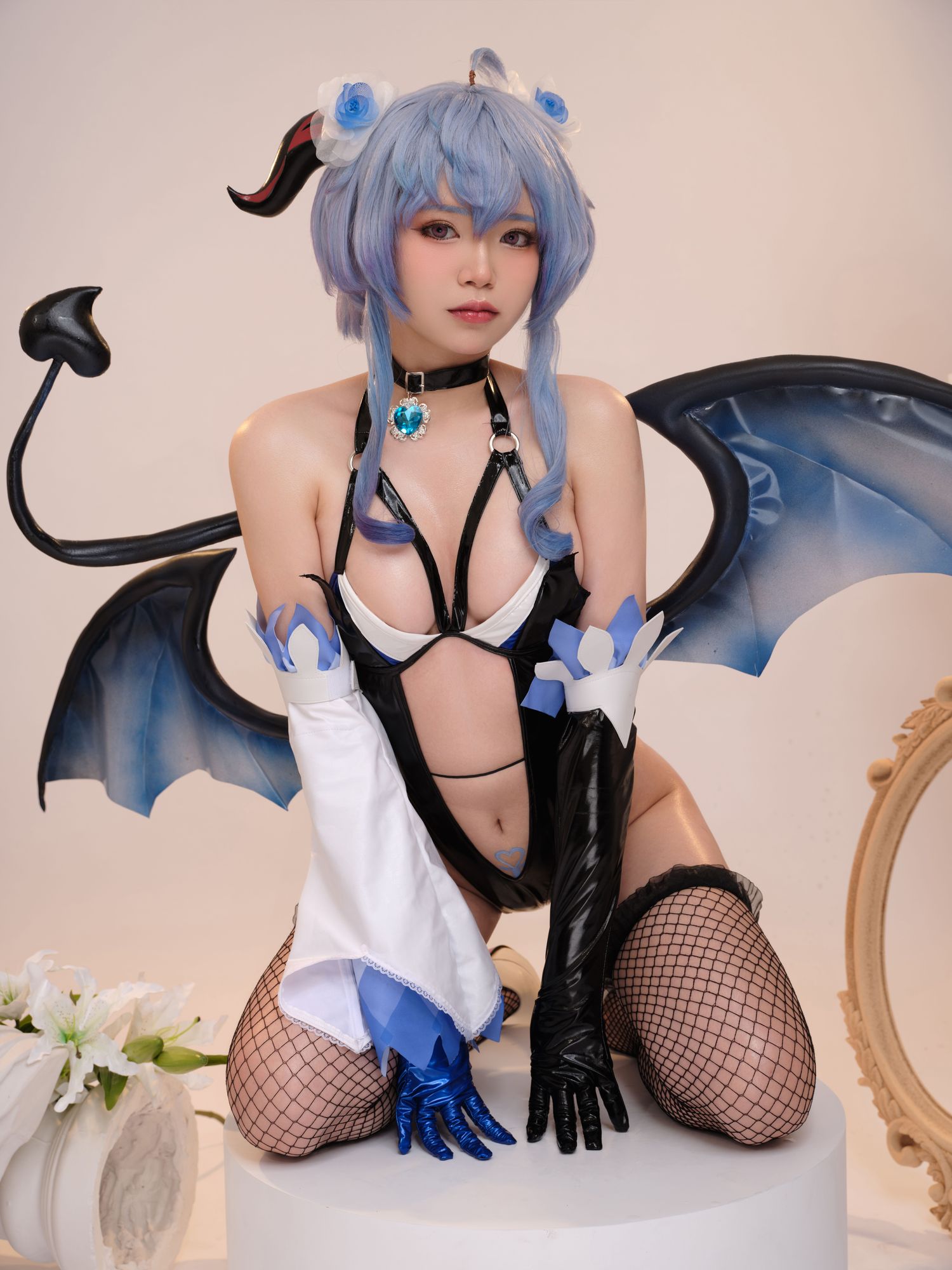 图片[3]-No.085 – Genshin Impact Ganyu Succubus [32P]-cos王者