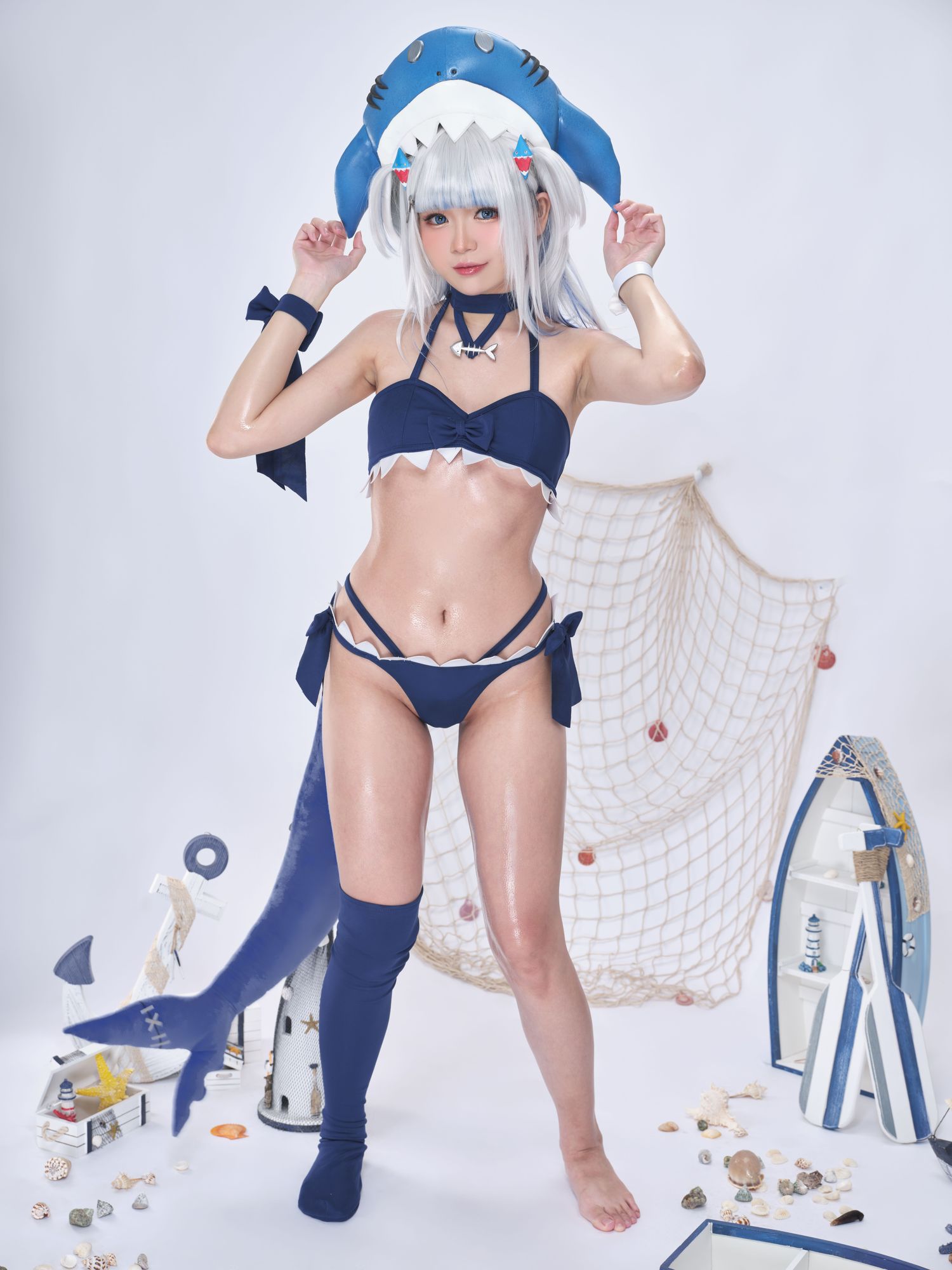 图片[3]-No.087 – Hololive Gawr Gura Swimsuit [25P 2V]-cos王者