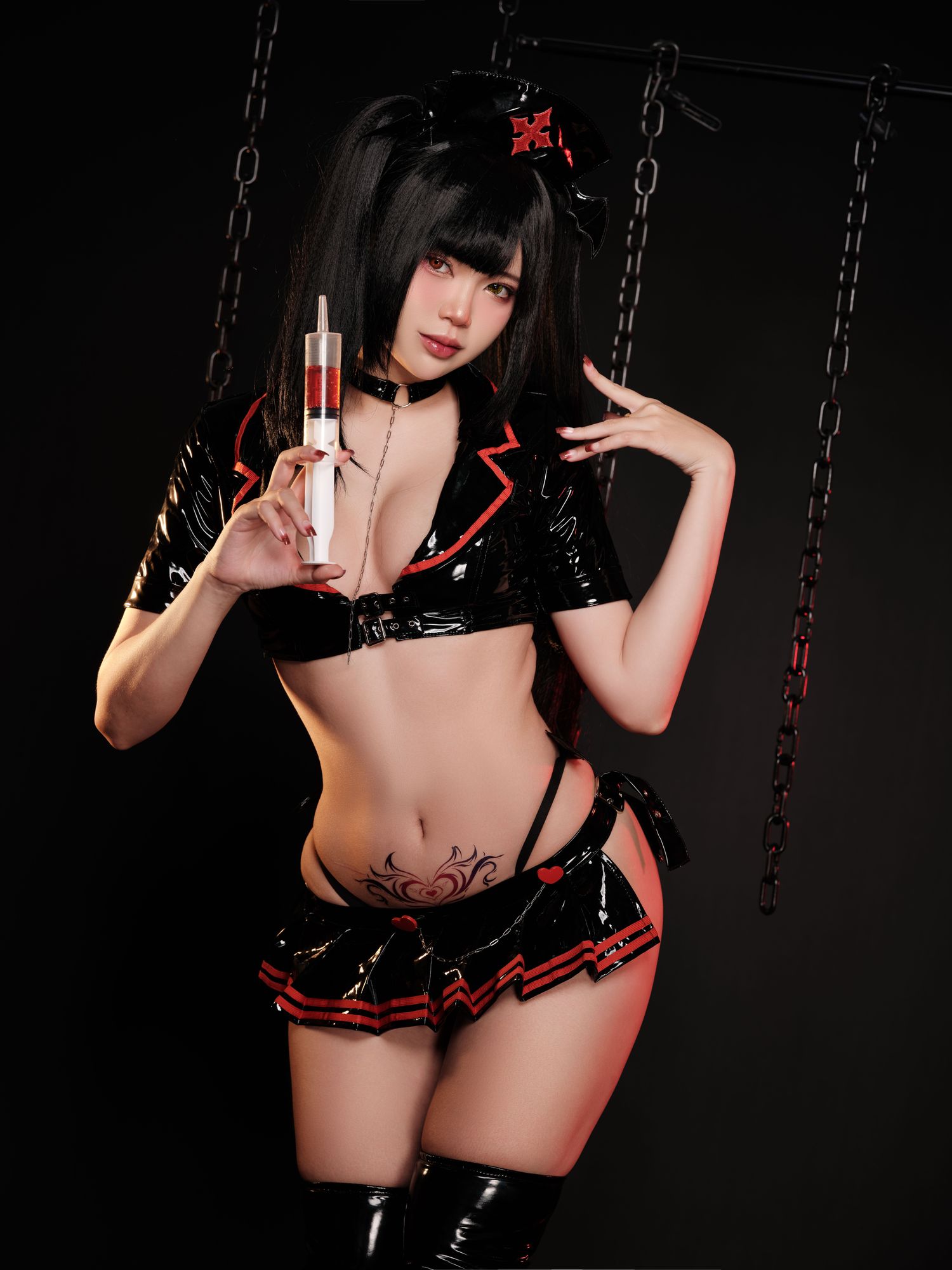 图片[3]-No.091 – Kurumi Tokisaki Dark Nurse [23P 4V]-cos王者